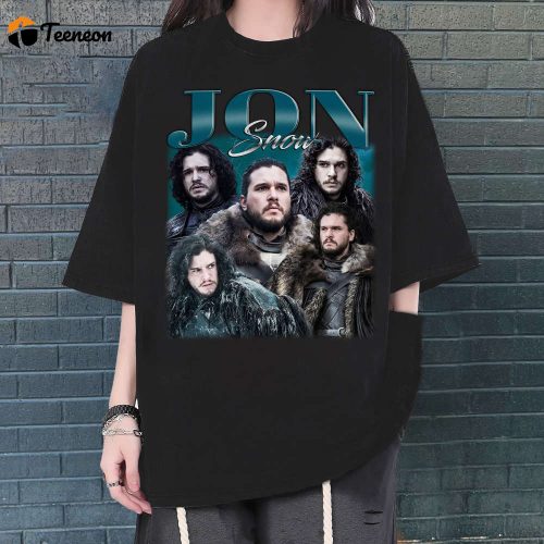 Jon Snow T-Shirt, Jon Snow T-Shirt, Jon Snow Unisex, Unisex T-Shirt, Hip hop Graphic, Trendy T-Shirt, Retro T-Shirt