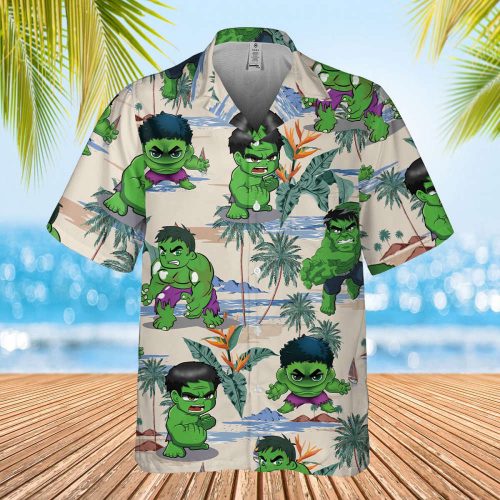 Marvel Hulk Hawaiian Shirt, Captain America Hawaiian Shirt, Avengers Hawaiian Shirt, Beach Holiday Hawaii Shirt, Summer Vacation Aloha Shirt