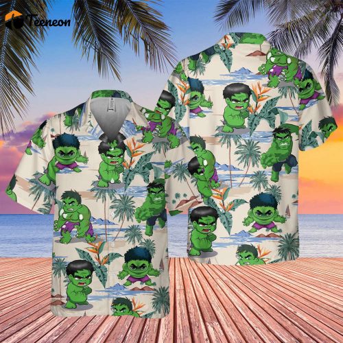 Marvel Hulk Hawaiian Shirt, Captain America Hawaiian Shirt, Avengers Hawaiian Shirt, Beach Holiday Hawaii Shirt, Summer Vacation Aloha Shirt