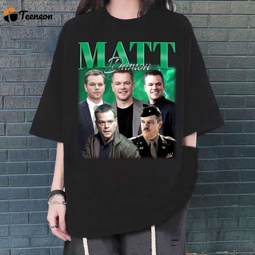 Matt Damon Vintage Shirt, Matt Damon Shirt, Retro Shirt, Vintage 90s Unisex T-Shirt, Movie Shirt, Classic Movie Shirt