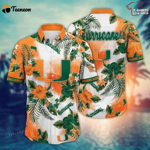 Miami Hurricanes Hawaii Shirt, Best Gift For Men And Women