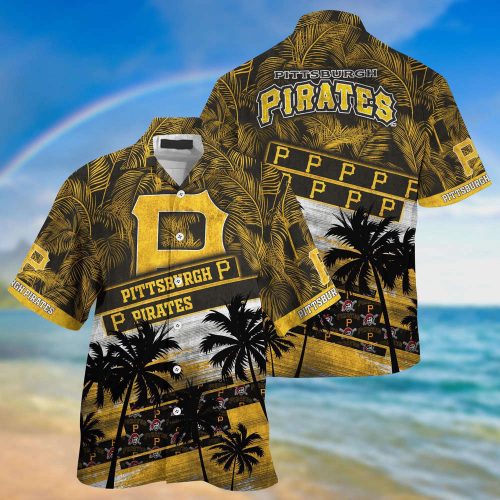 MLB Pittsburgh Pirates Hawaiian Shirt Palm Tree Pattern For Fans Sports