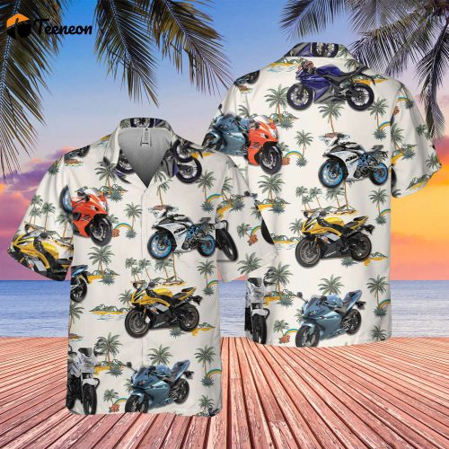 Motobike Hawaiian Shirt, Motocross Lover Hawaii Beach Retro, Soft Hawaii Shirt, Hawaiian Aloha Shirt, Hawaii Shirt for Men and Women