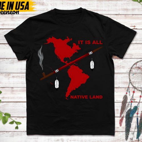 Native American Unisex T-Shirt, Native American Gift, Native American Pride Indigenous Shirt, It’s All Native Land