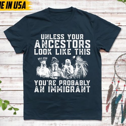 Native American Unisex T-Shirt, Native American Gift, Native American Pride Indigenous Shirt, Unless Your Ancestors Look Like This Shirt