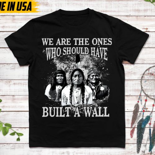 Native American Unisex T-Shirt, Native American Gift, Native American Pride Indigenous Shirt, We Are The Ones Who Should Have Built A Wall