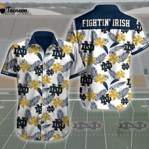 Notre Dame Fighting Irish Hawaii Shirt, Best Gift For Men And Women