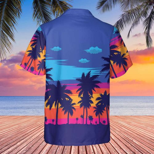 Personalized Photo Hawaiian Shirt, Couple Hawaiian Shirt, Custom Photo Shirt, Tropical Pattern Shirt, Hawaii Travel Shirt, Honeymoon Shirts