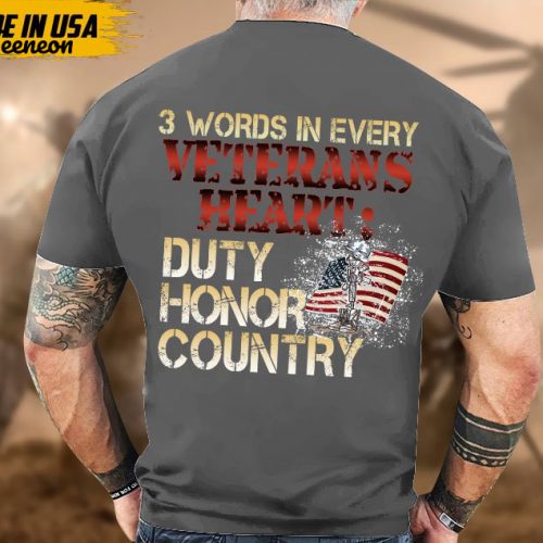 Proudly Served Veteran Shirt, Veteran Day, Gift For Veteran, Jesus Christ Shirt, 3 Words In Every Veterans Heart