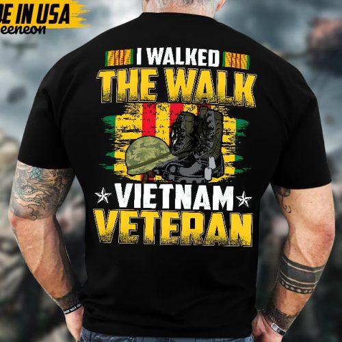 Proudly Served Veteran Shirt, Veteran Day, Gift For Veteran, Jesus Christ Shirt, I Walked The Walk Vietnam Veteran