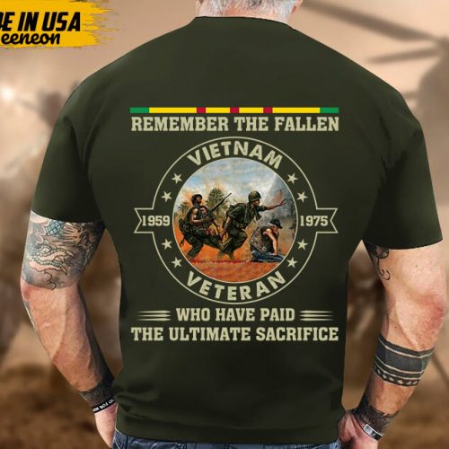 Remember The Fallen, Vietnam Veteran 1959 – 1975, Vietnam War Veteran Shirt, Proud Veteran Shirt For Dad Grandpa, Vietnam Vet Unisex Shirt