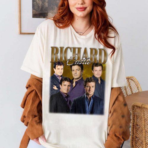 Richard Castle T-Shirt, Richard Castle T-Shirt, Richard Castle Unisex, Unisex T-Shirt, Hip hop Graphic, Trendy T-Shirt, Retro T-Shirt