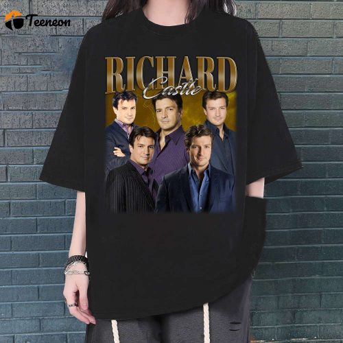 Richard Castle T-Shirt, Richard Castle T-Shirt, Richard Castle Unisex, Unisex T-Shirt, Hip hop Graphic, Trendy T-Shirt, Retro T-Shirt