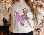 Magical Santa Figment Dragon Lights Christmas Shirt & Disney Epcot Sweatshirt – Perfect for Mickey s Very Merry Xmas & Disneyland Family Gifts