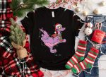 Magical Santa Figment Dragon Lights Christmas Shirt & Disney Epcot Sweatshirt – Perfect for Mickey s Very Merry Xmas & Disneyland Family Gifts