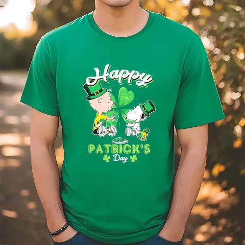 Snoopy and Charlie Brown St Patrick s Day T-Shirt: Happy Holiday Design!