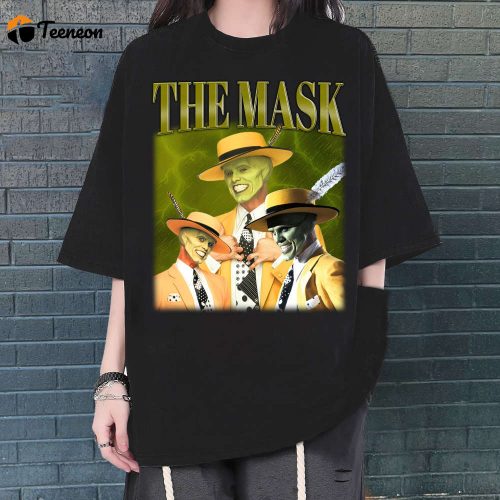 The Mask T-Shirt, The Mask Shirt, The Mask Tees, Hip hop Graphic, Unisex Tees, Bootleg Retro 90’s Fans, Trendy Tee