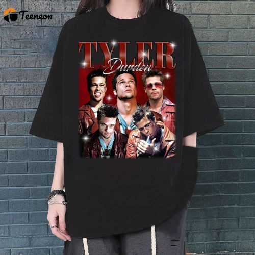 Tyler Durden T-Shirt, Tyler Durden Shirt, Tyler Durden Tees, Hip hop Graphic, Unisex Tees, Bootleg Retro 90’s Fans, Trendy Tee