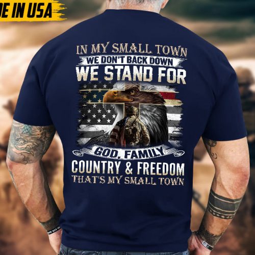 We Stand For God n Family And Country n Freedom, Veteran T-Shirt, U.S. Military Shirt, Veteran Jesus Shirt, Patriotic Fathers Day Gift