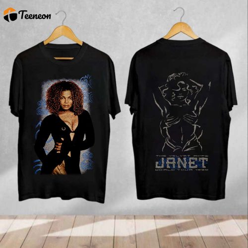 1998 Vintage Janet Jackson The Velvet Rope World Tour T-Shirt – Stylish Janet Jackson Shirt