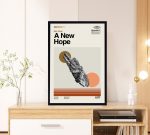 A New Hope Movie – Star Wars Poster for Home Decor Gift – Retro Movie Poster for Home Decor Gift – Minimalist Art – Vintage Poster for Home Decor Gift – Modern Art – Wall Decor – Home Decor