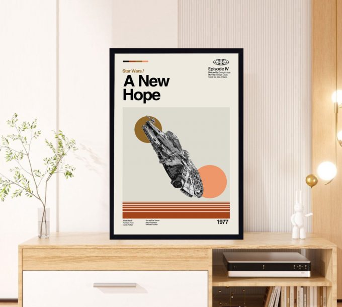 A New Hope Movie – Star Wars Poster for Home Decor Gift – Retro Movie Poster for Home Decor Gift – Minimalist Art – Vintage Poster for Home Decor Gift – Modern Art – Wall Decor – Home Decor