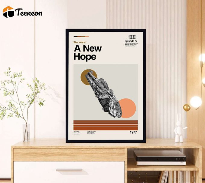 A New Hope Movie – Star Wars Poster for Home Decor Gift – Retro Movie Poster for Home Decor Gift – Minimalist Art – Vintage Poster for Home Decor Gift – Modern Art – Wall Decor – Home Decor