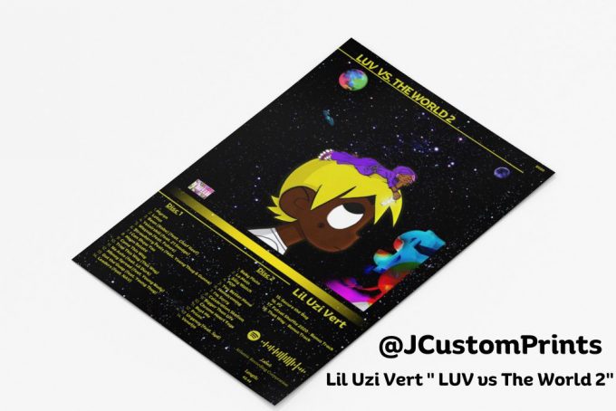 Album Cover Poster for Home Decor Gift| Lil Uzi Vert “LUV vs The World 2” Poster for Home Decor Gift| Custom Album Poster for Home Decor Gift | Wall Art| Custom Album Poster for Home Decor Gifts