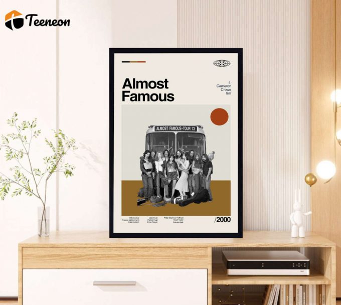 Almost Famous Movie Poster for Home Decor Gift – Cameron Crowe – Retro Movie Poster for Home Decor Gift – Minimalist Art – Vintage Poster for Home Decor Gift – Modern Art – Wall Decor – Home Decor