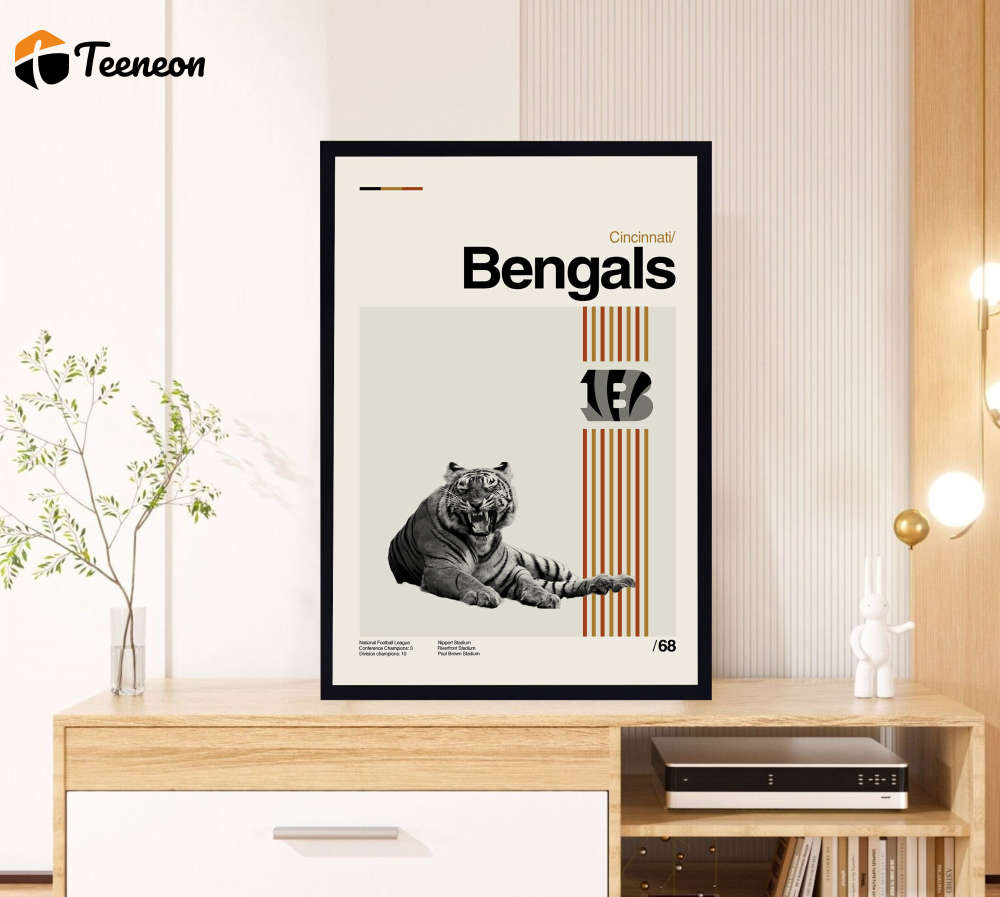 Bengals Poster for Home Decor Gift – Bengals Movie – Retro Movie Poster for Home Decor Gift – Minimalist Art – Vintage Poster for Home Decor Gift – Modern Art – Wall Decor – Home Decor
