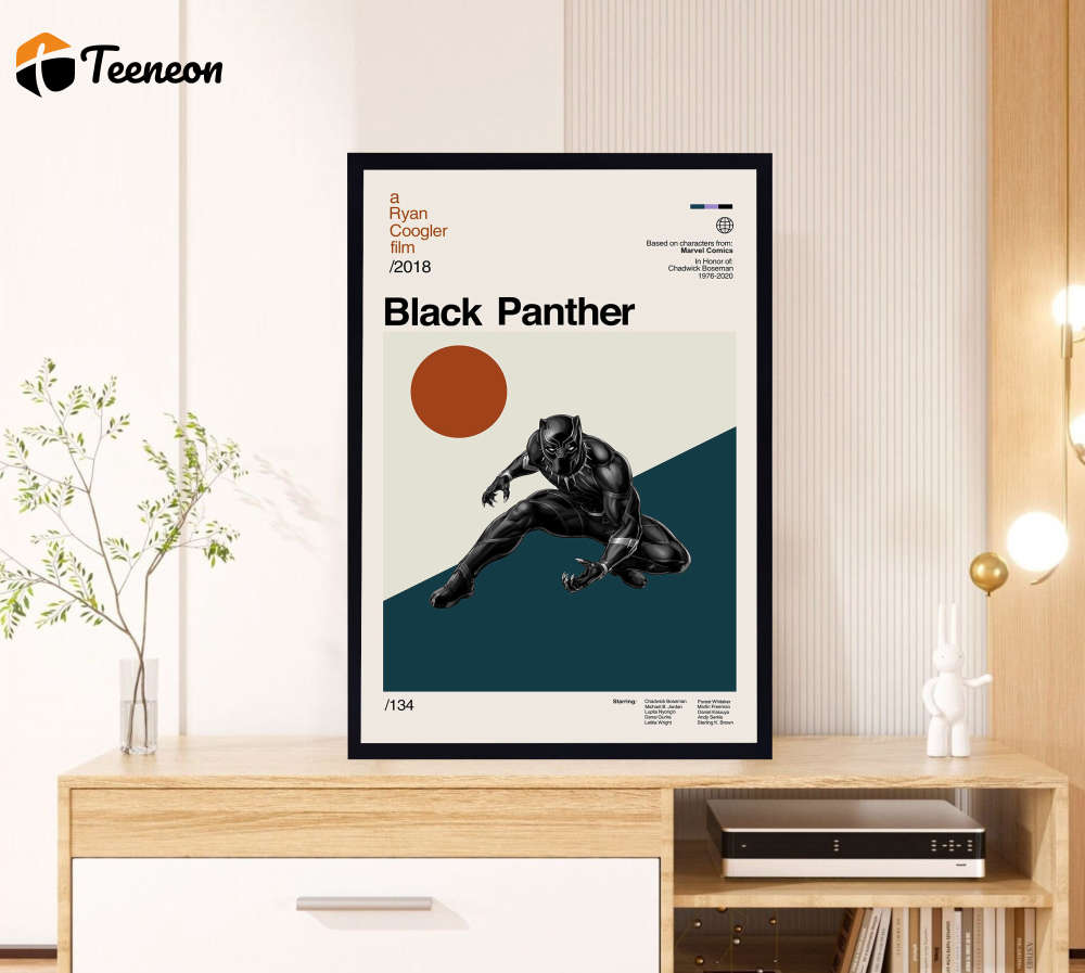 Black Panther Movie – Ryan Coogler Film – Retro Movie Poster for Home Decor Gift – Minimalist Art – Vintage Poster for Home Decor Gift – Modern Art – Wall Decor – Home Decor Black Panther Movie – Ryan Coogler Film – Retro Movie Poster for Home Decor Gift – Minimalist Art – Vintage Poster for Home Decor Gift – Modern Art – Wall Decor – Home Decor