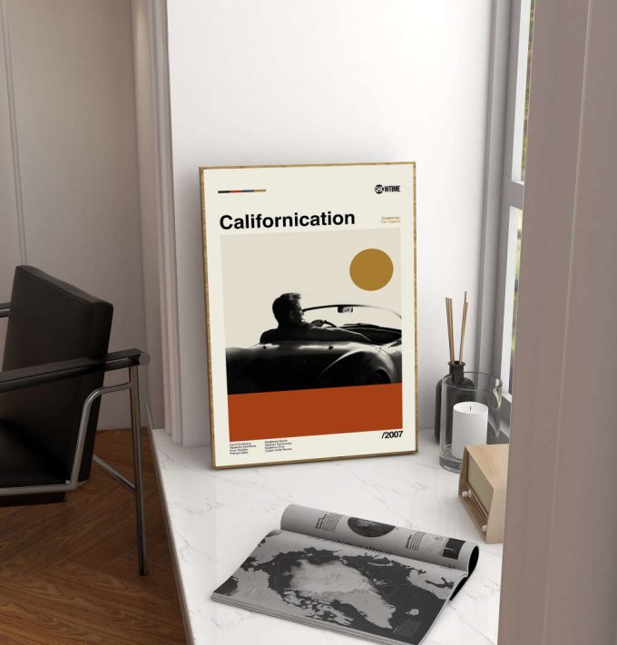 Californication Poster for Home Decor Gift – Tom Kapinos – Retro Movie Poster for Home Decor Gift – Minimalist Art – Vintage Poster for Home Decor Gift – Modern Art – Wall Decor – Home Decor