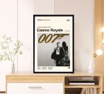 Casino Royale  Poster for Home Decor Gift – James Bond 007 Film – Minimalist Poster for Home Decor Gift – Retro Movie Poster for Home Decor Gift – Vintage inspired – Midcentury Art – Wall Decor