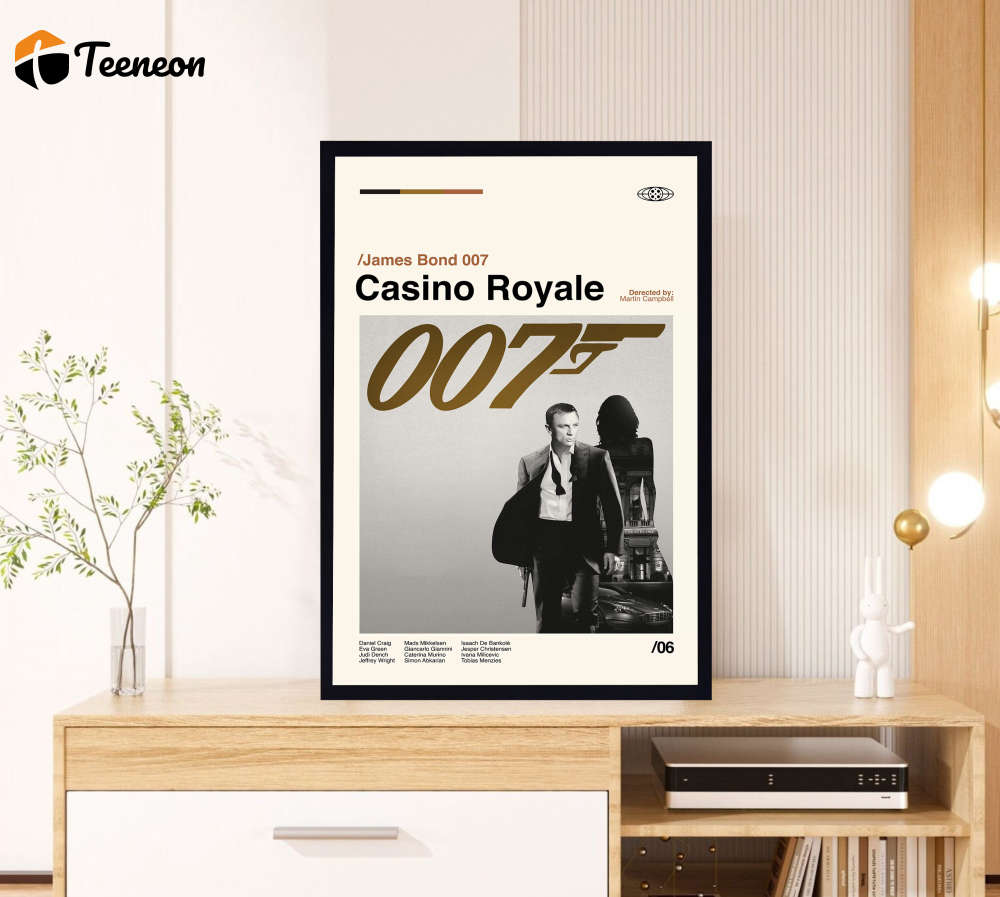 Casino Royale Poster for Home Decor Gift – James Bond 007 Film – Minimalist Poster for Home Decor Gift – Retro Movie Poster for Home Decor Gift – Vintage inspired – Midcentury Art – Wall Decor Casino Royale Poster for Home Decor Gift – James Bond 007 Film – Minimalist Poster for Home Decor Gift – Retro Movie Poster for Home Decor Gift – Vintage inspired – Midcentury Art – Wall Decor