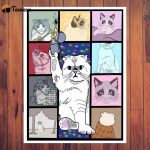 Cat Eras Tour Poster for Home Decor Gift, Taylor Cat, Olivia Cat, taylor version Cat Vintage Poster for Home Decor Gift