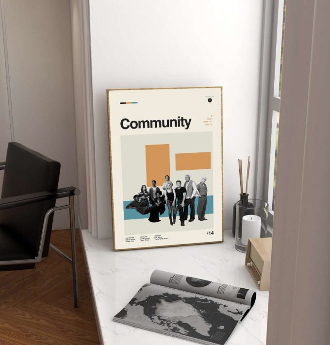 Community Movie – Dan Harmon – Retro Movie Poster for Home Decor Gift – Minimalist Art – Vintage Poster for Home Decor Gift – Modern Art – Wall Decor – Home Decor