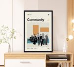 Community Movie – Dan Harmon – Retro Movie Poster for Home Decor Gift – Minimalist Art – Vintage Poster for Home Decor Gift – Modern Art – Wall Decor – Home Decor