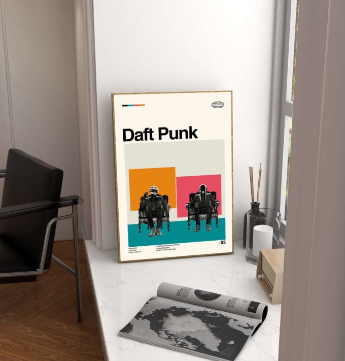 Daft Punk Movie – Discovery Film – Retro Movie Poster for Home Decor Gift – Minimalist Art – Vintage Poster for Home Decor Gift – Modern Art – Wall Decor – Home Decor