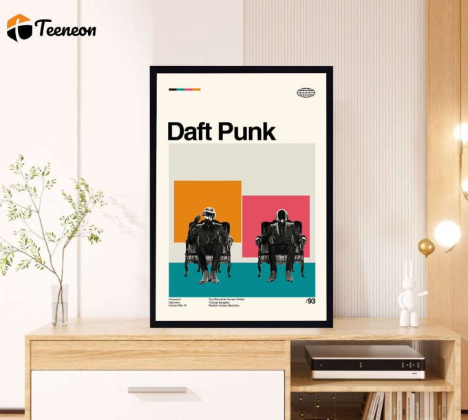 Daft Punk Movie – Discovery Film – Retro Movie Poster for Home Decor Gift – Minimalist Art – Vintage Poster for Home Decor Gift – Modern Art – Wall Decor – Home Decor
