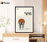 Fantastic Mr Fox Movie – Wes Anderson – Minimalist Poster for Home Decor Gift – Retro Poster for Home Decor Gift – Vintage inspired – Midcentury Art – Wall Decor – Gifts for him