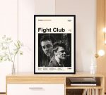 Fight Club Poster for Home Decor Gift – David Fincher Film – Minimalist Poster for Home Decor Gift – Retro Poster for Home Decor Gift – Vintage inspired – Midcentury Art – Wall Decor – Gifts for him