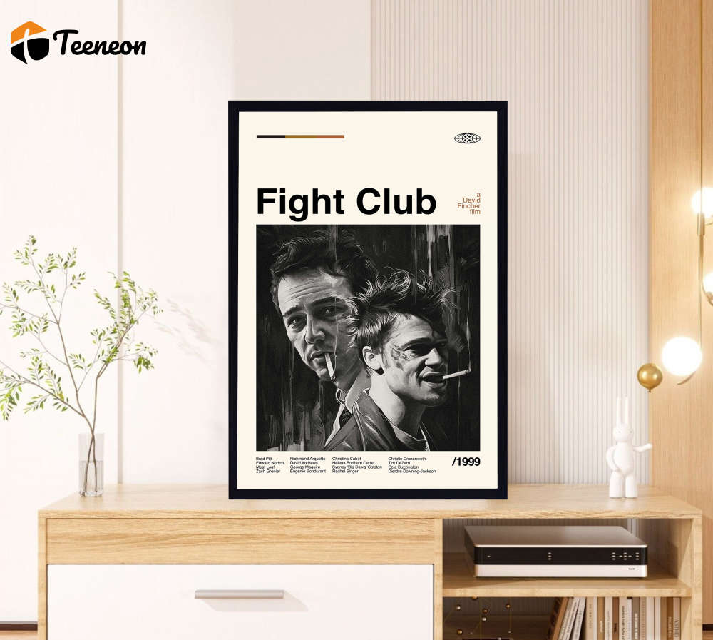 Fight Club Poster for Home Decor Gift – David Fincher Film – Minimalist Poster for Home Decor Gift – Retro Poster for Home Decor Gift – Vintage inspired – Midcentury Art – Wall Decor – Gifts for him Fight Club Poster for Home Decor Gift – David Fincher Film – Minimalist Poster for Home Decor Gift – Retro Poster for Home Decor Gift – Vintage inspired – Midcentury Art – Wall Decor – Gifts for him