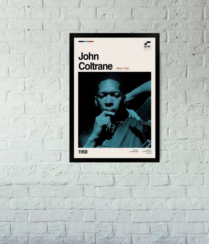 JOHN COLTRANE – Blue Train – Music Album Poster for Home Decor Gift – Music Poster for Home Decor Gift – Minimalist Art – Vintage Poster for Home Decor Gift – Print Art Poster for Home Decor Gift – Wall Art – Wall Decor