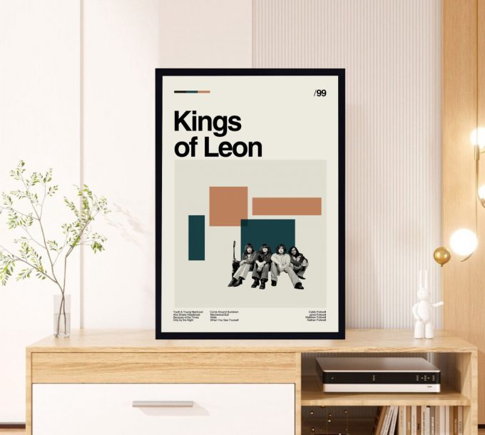 King of Leon Movie – Mechanical Bull Film – Minimalist Poster for Home Decor Gift – Retro Movie Poster for Home Decor Gift – Vintage inspired – Midcentury Art – Gifts for him