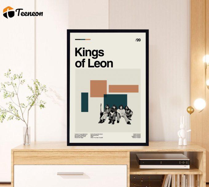 King of Leon Movie – Mechanical Bull Film – Minimalist Poster for Home Decor Gift – Retro Movie Poster for Home Decor Gift – Vintage inspired – Midcentury Art – Gifts for him