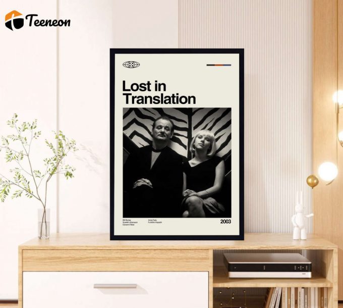 Lost In Translation Poster for Home Decor Gift – Bill Murray Film – Minimalist Poster for Home Decor Gift – Retro Movie Poster for Home Decor Gift – Vintage inspired – Midcentury Art – Gifts for him