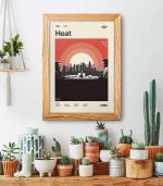 Mid Century Modern Heat Poster for Home Decor Gifts, Retro Movie Print, Modern Vintage Movie Poster for Home Decor Gift