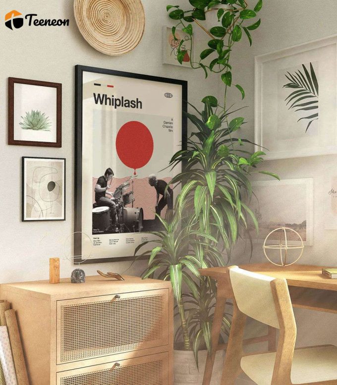 Mid Century Modern Whiplash Poster for Home Decor Gifts, Retro Movie Print, Modern Vintage Movie Poster for Home Decor Gift