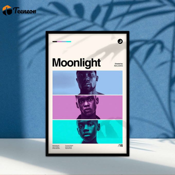 Moonlight Poster for Home Decor Gift, Moonlight Print, Retro Modern, Vintage Retro, Custom Poster for Home Decor Gift, Minimalist Movie