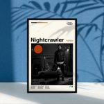 Nightcrawler Movie Poster for Home Decor Gift, Custom Poster for Home Decor Gift, Minimalist Art, Vintage Poster for Home Decor Gift, Aesthetic, Wall Art, Retro Movie, Retro Modern Art, Custom Poster for Home Decor Gift